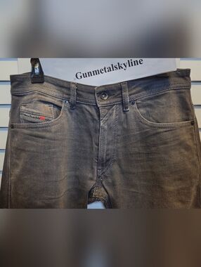 Diesel Thommer Jeans Men W30xL30 Slim Skinny Stretch Grey Denim 0859X